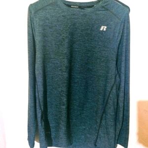 Russel boys XXL 18 green sports shirt